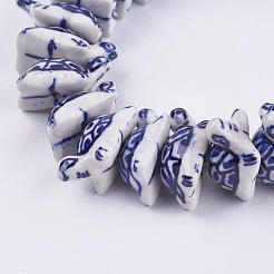 Handmade Blue and White Porcelain Beads&nbsp;PORC-G002-06