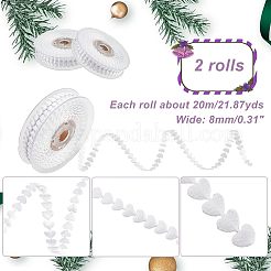 Polyester Heart Ribbon&nbsp;OCOR-WH0079-04B