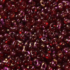 塗装ガラスシードビーズスプレー  ピーナッツ  蘭  4~5x2~2.5x2~2.5mm  穴：0.8~0.9mm  約8500個/ポンド&nbsp;SEED-F005-11A-03