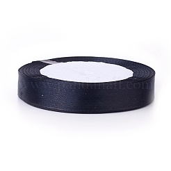 ガーメントアクセサリー5/8インチ（16mm）サテンリボン  ブラック  25ヤード/ロール（22.86メートル/ロール）&nbsp;X-SRIB-Y039