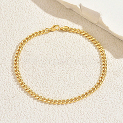Brass Cuban Link Chain Anklets for Women&nbsp;HZ6159
