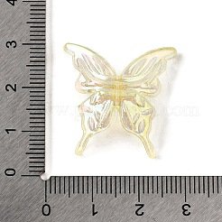 透明アクリル虹色ビーズ  蝶  ミックスカラー  25x25x5.5mm&nbsp;OACR-D308-01