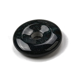 天然苔瑪瑙のペンダント  ドーナツ/円盤チャーム  29.5~30.5x7.5~8mm  穴：6.3~6.5mm&nbsp;G-F820-13A-15