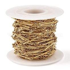 Ion Plating(IP) 304 Stainless Steel Twist Link Chains&nbsp;CHS-G025-16G