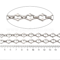 304ステンレススチール楕円リンクチェーン  溶接されていない  ステンレス鋼色  11x8.5x1.4mm&nbsp;CHS-S012-20P