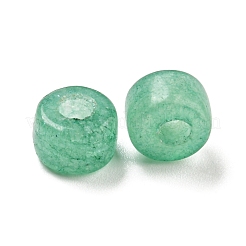 天然な白翡翠染めビーズ  コラム  ミディアムシーグリーン  8~8.5x5.5~6mm  穴：3~3.3mm&nbsp;G-G003-A06-04