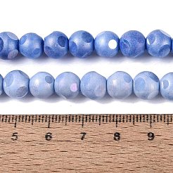 Ombre Effect Dyed Electroplate Opaque Glass Beads Strands&nbsp;LS-EGLA-Q130-01A-04