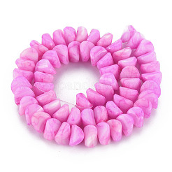 Opaque Baking Paint Crackle Glass Beads Strands&nbsp;EGLA-S174-22B-02