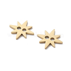 304 Stainless Steel Laser Cut Star Connector Charms&nbsp;STAS-M111-08G