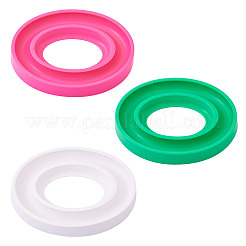 3個 3色プラスチック楕円形ボビンホルダー  ボビンオーガナイザーキーパー  縫製用具  ミックスカラー  171x140x20.5mm  1pc /カラー&nbsp;AJEW-TA0002-38