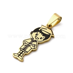 201 Stainless Steel Pendants&nbsp;STAS-R002-05G
