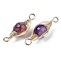 Natural Agate Link Connectors&nbsp;G-S359-321A