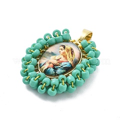 Rack Plating Brass Charms&nbsp;KK-M082-01H