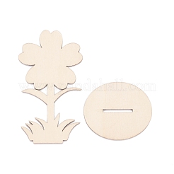 DIY Unfinished Wood Flowers Cutout&nbsp;WOOD-P017-05