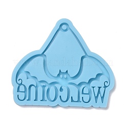 Bat with Word Welcome Pendant Silicone Molds&nbsp;DIY-F109-05