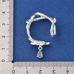 Brass Micro Pave Cubic Zirconia Findings&nbsp;KK-D378-20P