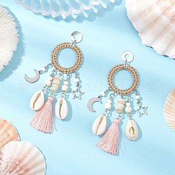 Shell Stud Earrings&nbsp;EJEW-TA00615-01