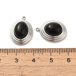 Natural Black Onyx(Dyed & Heated) Pendants&nbsp;STAS-L025-006P-03