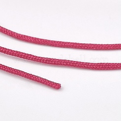 ナイロン編組糸  ジュエリー製作やマクラメ工芸用の中国結び紐  カメリア  0.8mm  約49.21ヤード（45m）/ロール&nbsp;NWIR-K022-0.8mm-15