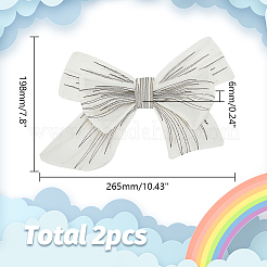 Big Bowknot Decorative Organza Embroidered Collar Trim&nbsp;AJEW-WH0518-41A