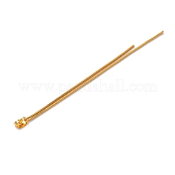 Brass Snake Chain Ear Nuts&nbsp;KK-G510-14G