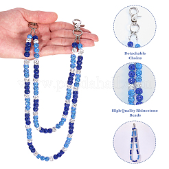 Handmade Polymer Clay Rhinestone Bead Chains for Jeans Pants&nbsp;HJEW-JOY00001
