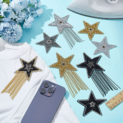 8 Styles Sparkling Rhinestone Iron on Patches&nbsp;DIY-FG0006-26