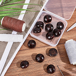 12Pcs Leather Buttons&nbsp;BUTT-HY0001-26A