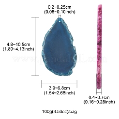 About 100G Natural Agate Pendants&nbsp;G-YW0002-01