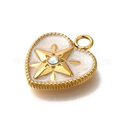 Ion Plating(IP) 304 Stainless Steel Enamel Pendants&nbsp;STAS-A104-07G-03