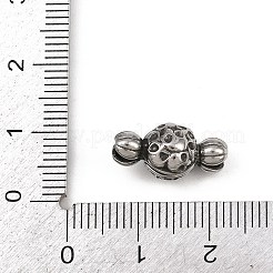 316サージカルステンレススチール製マグネット留め具  ラウンド  アンティークシルバー  8x16x8mm  分離：8x12x6mm。&nbsp;STAS-Z165-10AS-09