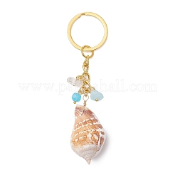 Natural Shell Pendant Keychains&nbsp;KEYC-JKC01094-04