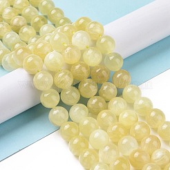 Electroplated Natural Yellow Selenite Beads Strands&nbsp;G-N328-025E-03-1