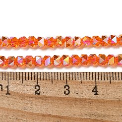 Electroplate Glass Beads Strands&nbsp;GLAA-Q105-02O