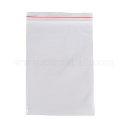 再封可能なプラスチック製包装袋  トップシール  セルフシールバッグ  長方形  透明  12x8cm  片側の厚さ：2ミル（0.05mm）&nbsp;OPP-Q002-8x12cm