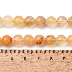 Natural Yellow Fluorite Beads Strands&nbsp;G-K340-A03-02A