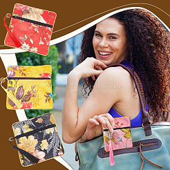 10Pcs 10 Colors Retro Square Cloth Zipper Pouches&nbsp;ABAG-PH0001-31