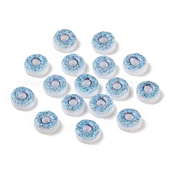 蓄光樹脂模造食品デコデンカボション  暗闇で光る  ドーナツ  濃いピンク  8.5~9x4.5mm&nbsp;RESI-K036-27F