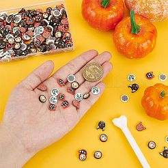 240Pcs 6 Style Halloween Handmade Polymer Clay Cabochons&nbsp;CLAY-AR0001-35