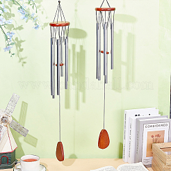 2Pcs Aluminum Tube & Wood Wind Chimes&nbsp;HJEW-GO0001-23