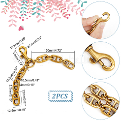 Alloy Mariner Link Chain Purse Strap Extenders&nbsp;DIY-WH0449-55AG