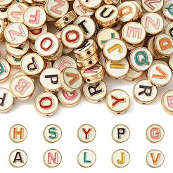 Alloy Enamel Letter Beads&nbsp;ENAM-CJ0001-24