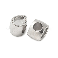 304 Stainless Steel European Beads&nbsp;STAS-D307-03A-P
