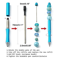 Plastic Beadable Pens&nbsp;AJEW-L082-B02