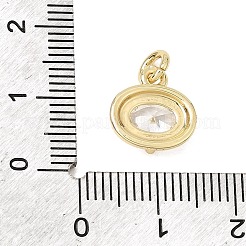 Brass Pave Cubic Zirconia Pendants&nbsp;CU-CBA7D5E-06G