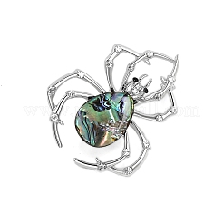 Creative Abalone Shell Spider Brooch&nbsp;PW-WGB0402-01