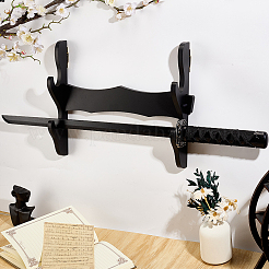 2-Tier MDF Board Wall Mounted Sword Display Rack&nbsp;ODIS-WH0043-256A