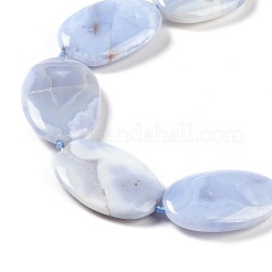 Natural Blue Lace Agate Beads Strands&nbsp;G-H006-A01-02