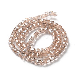 Electroplate Glass Bead Strands&nbsp;EGLA-J028-4x4mm-AB17