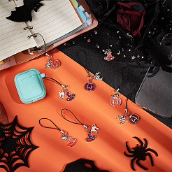 12Pcs 4 Style Alloy Enamel Charm Mobile Straps&nbsp;HJEW-AB00198